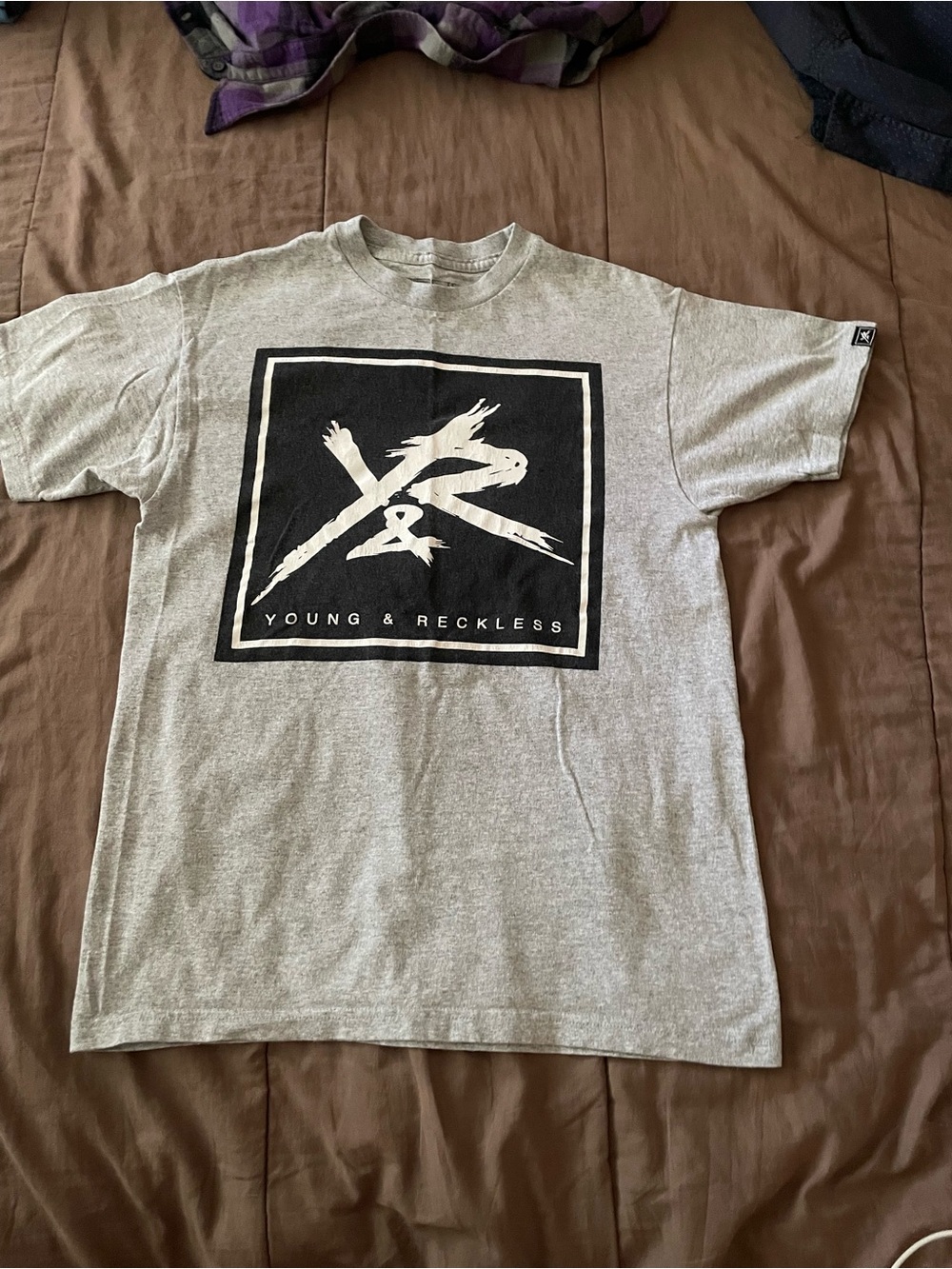 Young & Reckless Gray Tee with Black and White Logo